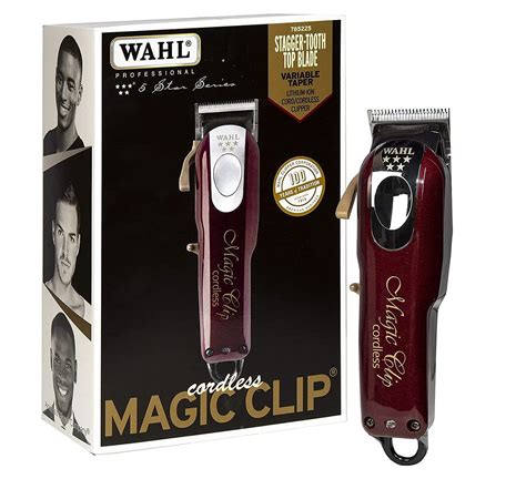 Sleek and Stylish: The Wahl Cordless Magic Clip 8148 in Black and Chrome